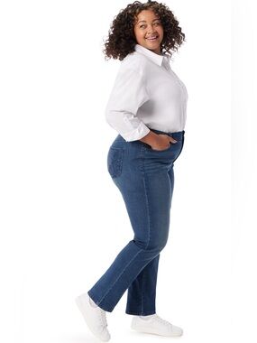 Gloria Vanderbilt High Rise Amanda Embellished Jeans: 18W